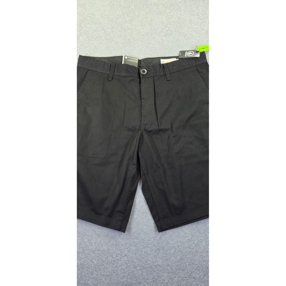 Volcom Frickin Modern Straight Chino Shorts Mens Size 36 Black New With Tags